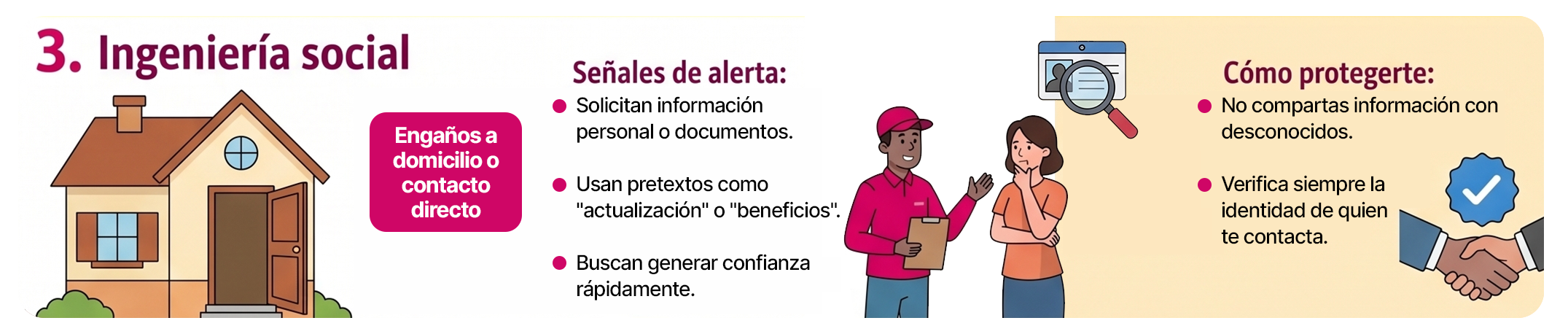 Ingeniería social: engaños a domicilio o contacto directo