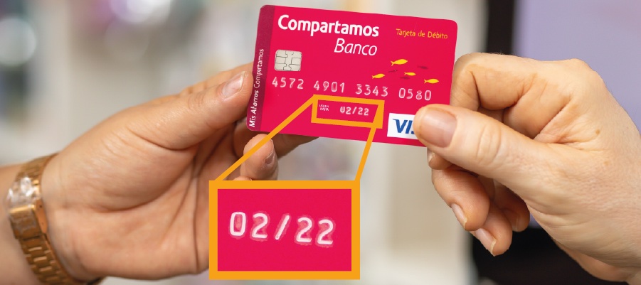 Revisa la fecha de vencimiento de tu tarjeta